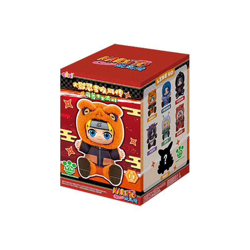 Naruto Shippuden — Cute Beast Sitting Party Plush Blind Box (TOP TOY) TOP TOY NARUTO Shippuden Cute Beast Sitting Party plush blind box