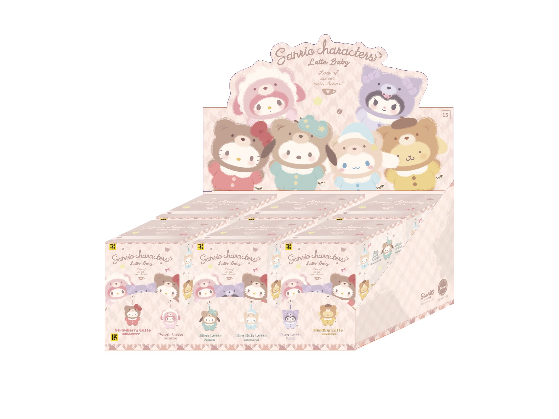 TOP TOY Sanrio Characters Latte Baby vinyl plush blind box