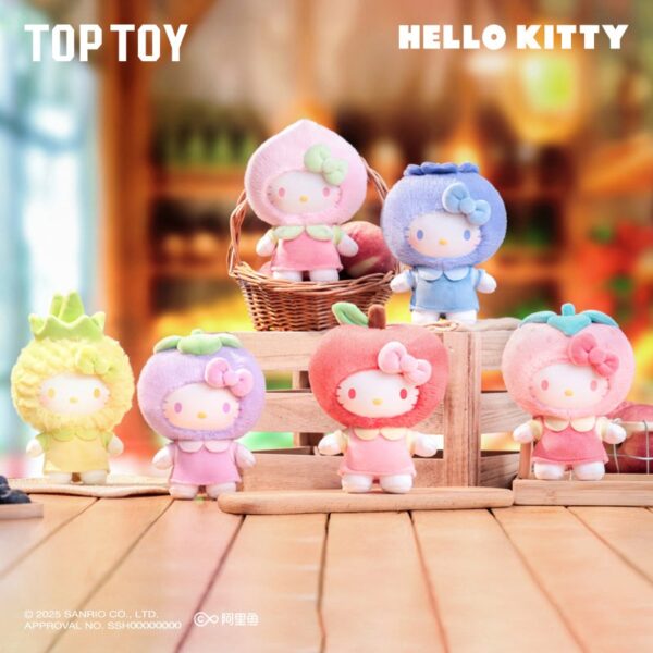 Hello Kitty — Fruity Paradise Plush Pendant Blind Box (TOP TOY) TOP TOY Sanrio Hello Kitty Fruity Paradise plush pendant blind box