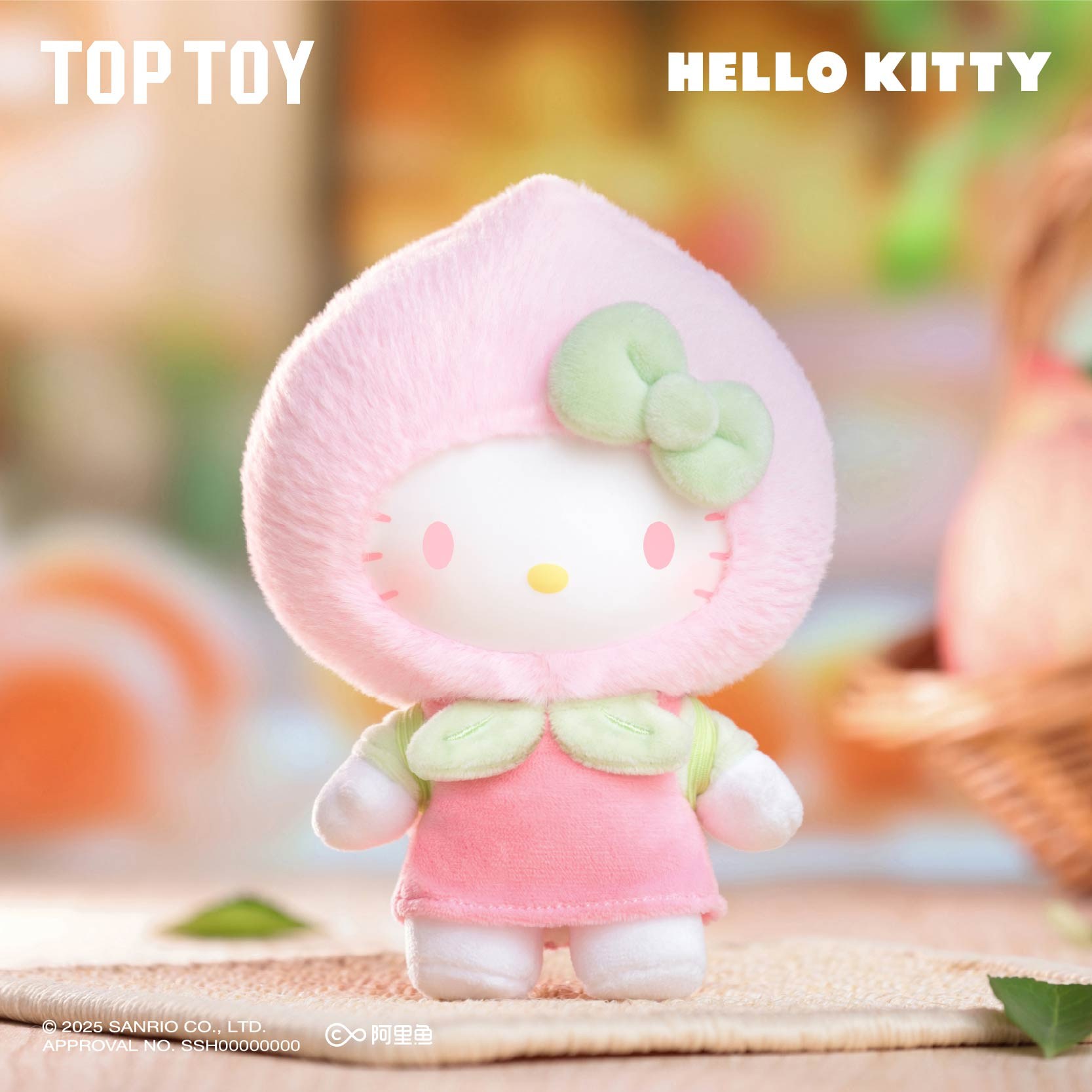 Hello Kitty — Fruity Paradise Plush Pendant Blind Box (TOP TOY) TOP TOY Sanrio Hello Kitty Fruity Paradise plush pendant blind box