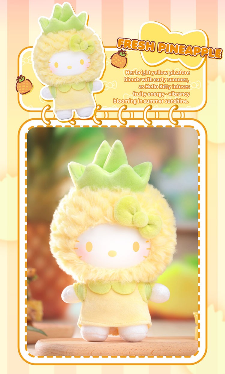 TOP TOY Sanrio Hello Kitty Fruity Paradise plush pendant blind box