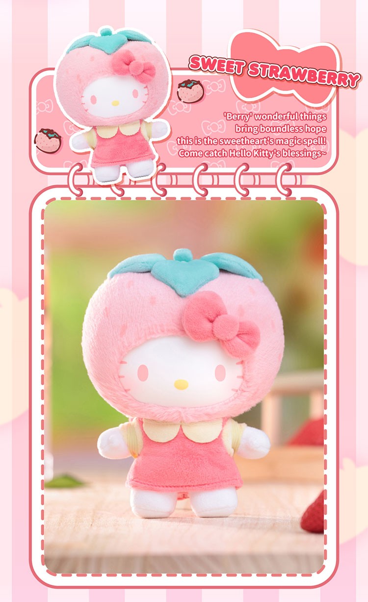 TOP TOY Sanrio Hello Kitty Fruity Paradise plush pendant blind box