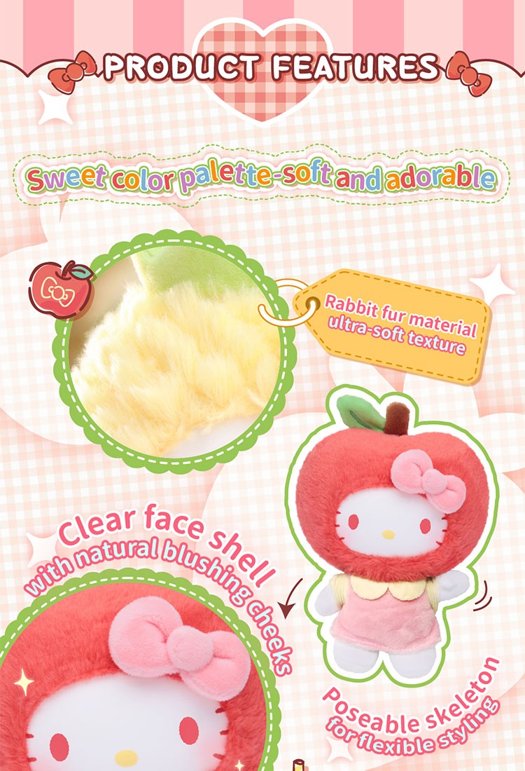 TOP TOY Sanrio Hello Kitty Fruity Paradise plush pendant blind box