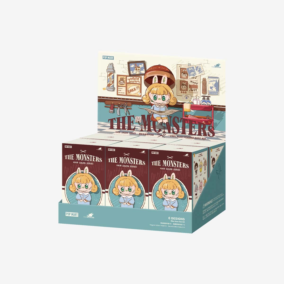 THE MONSTERS — Hair Salon Vinyl Plush Pendant Blind Box | POP MART
