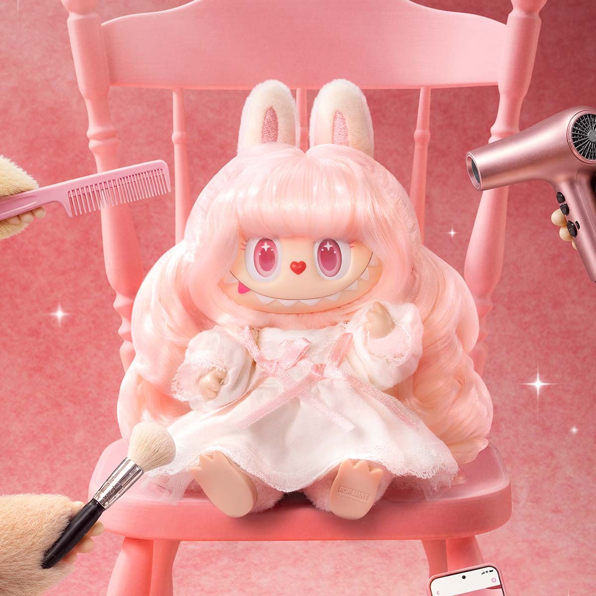 THE MONSTERS — Hair Salon Vinyl Plush Pendant Blind Box | POP MART