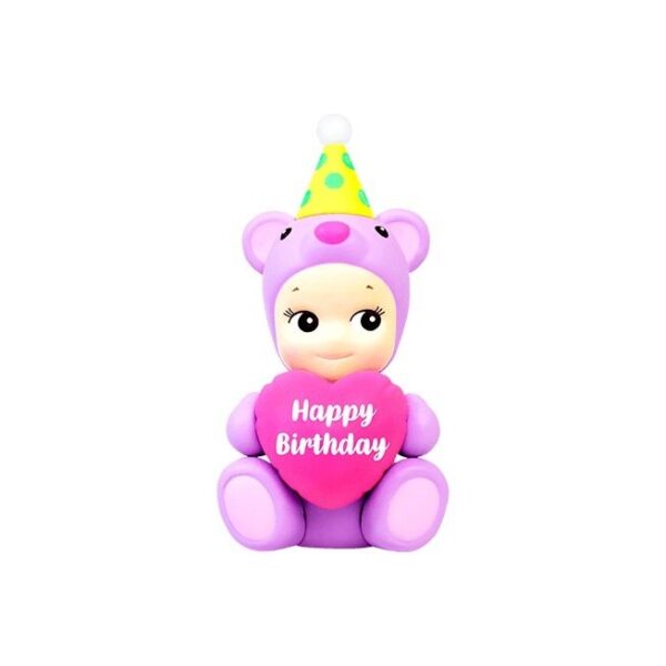Sonny Angel — Happy Birthday Bear · Heart Hug  Purple | Dreams