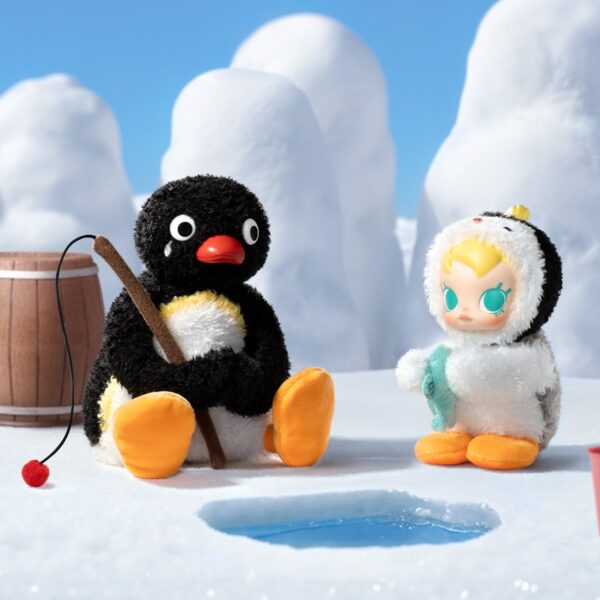 MOLLY × Pingu — Happy Fishing Plush Pendant Blind Box | POP MART