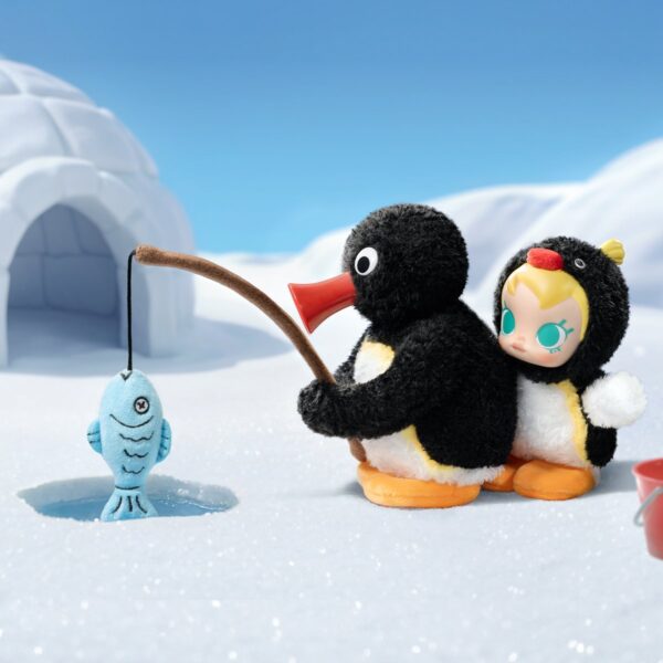 MOLLY × Pingu — Happy Fishing Plush Pendant Blind Box | POP MART