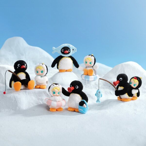 MOLLY × Pingu — Happy Fishing Plush Pendant Blind Box | POP MART