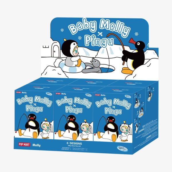MOLLY × Pingu — Happy Fishing Plush Pendant Blind Box | POP MART