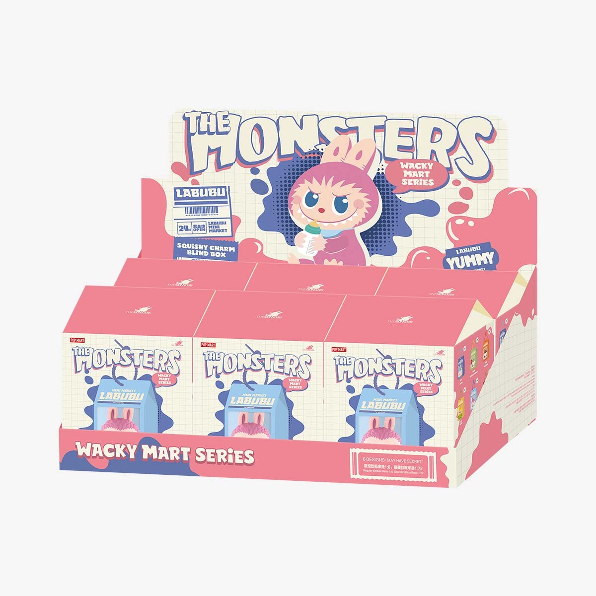 THE MONSTERS — Wacky Mart Squishy Charm Blind Box | POP MART THE MONSTERS — Wacky Mart Squishy Charm Blind Box | POP MART