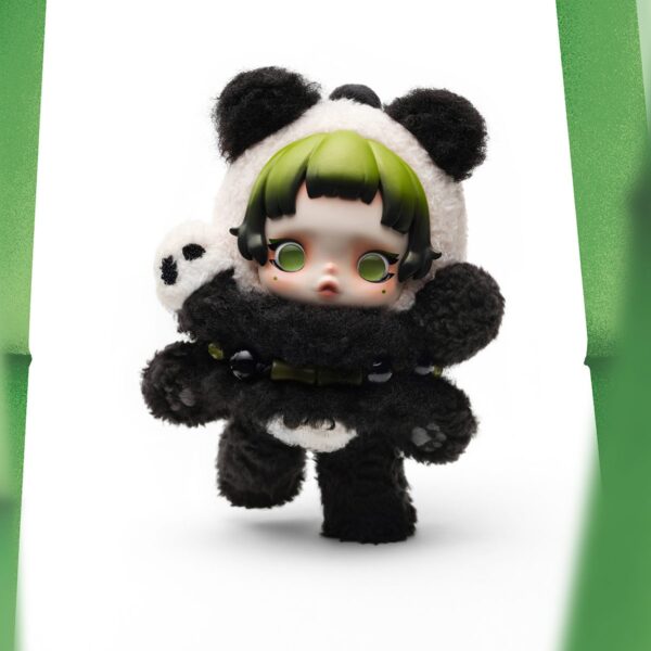 SKULLPANDA — Lazy Panda Plush Doll Pendant | POP MART SKULLPANDA — Lazy Panda Plush Doll Pendant | POP MART