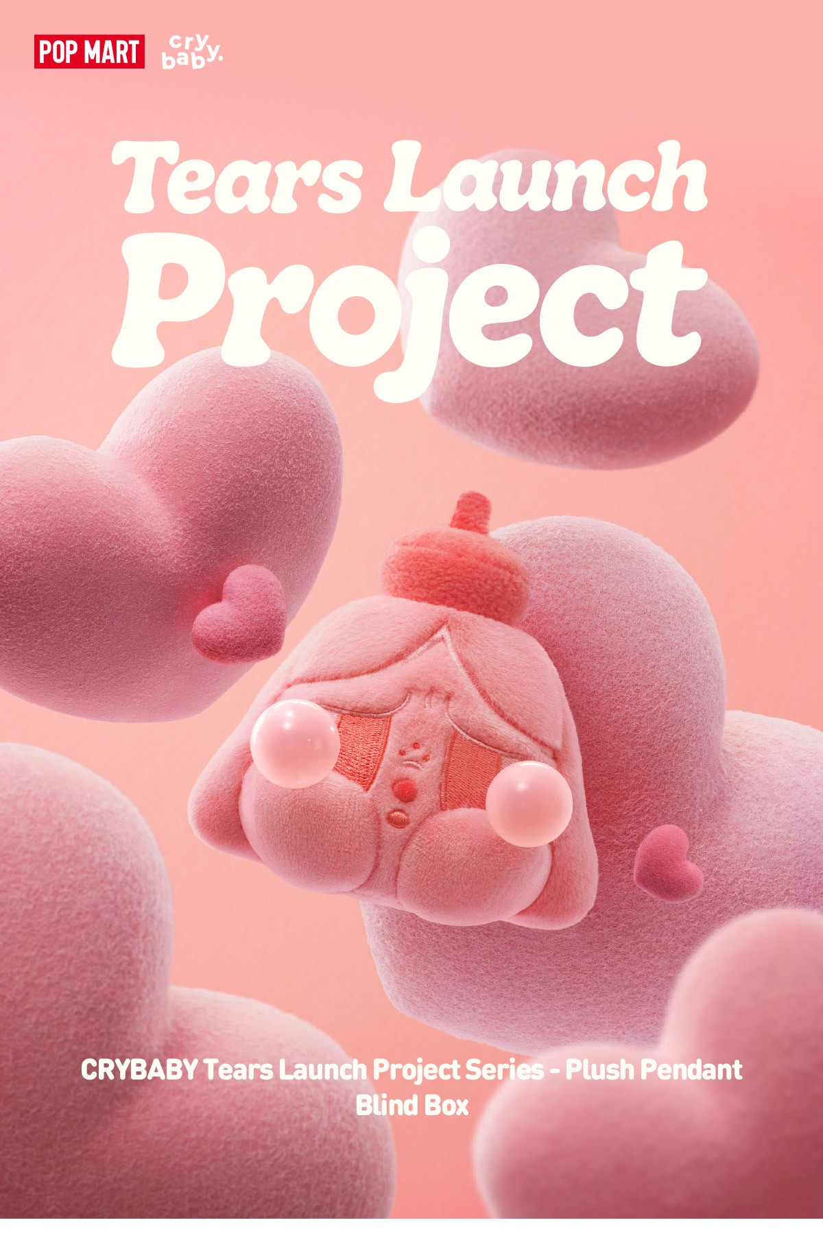 CRYBABY — Tears Launch Project Plush Pendant Blind Box | POP MART — official detail
