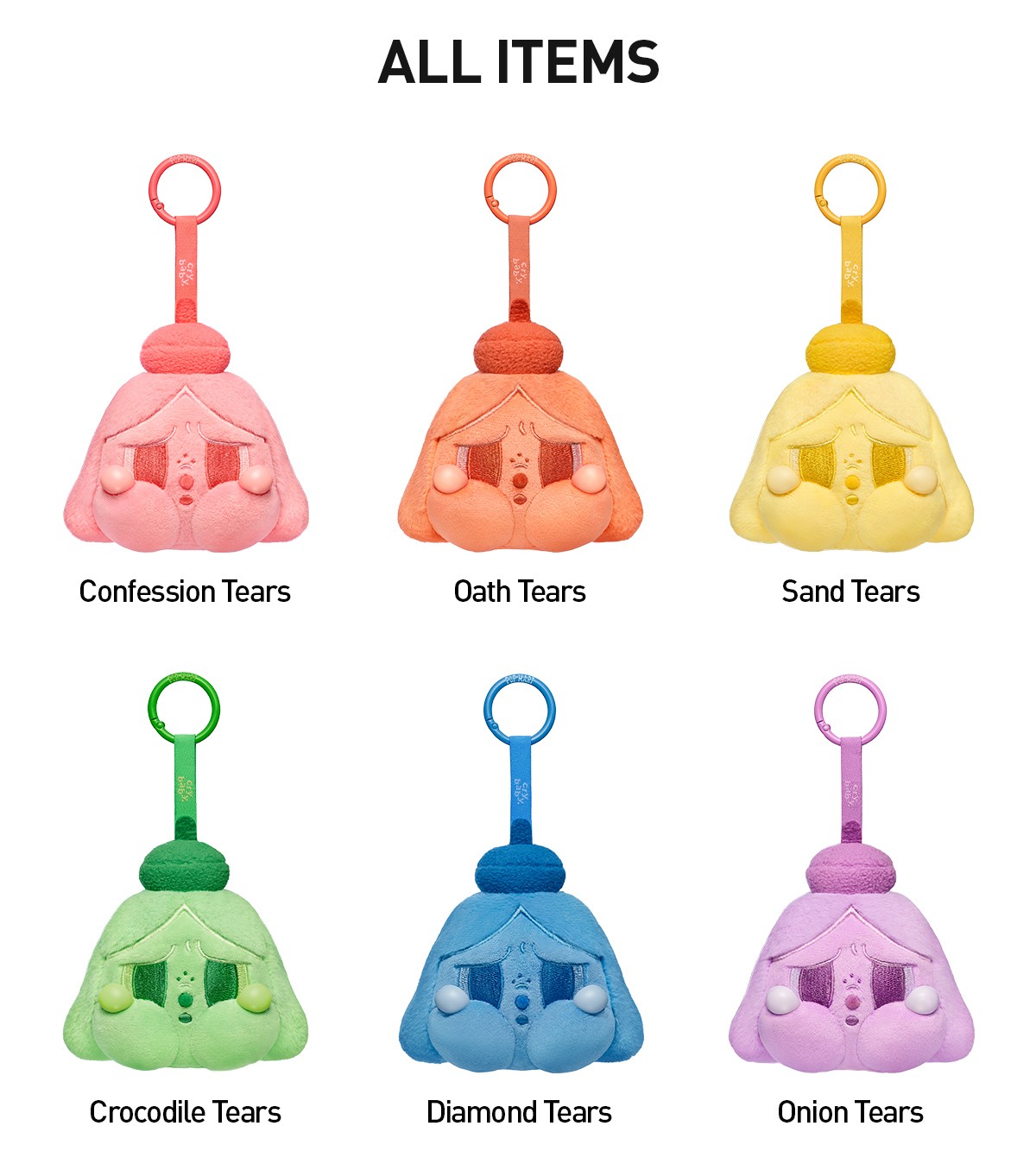 CRYBABY — Tears Launch Project Plush Pendant Blind Box | POP MART — official detail