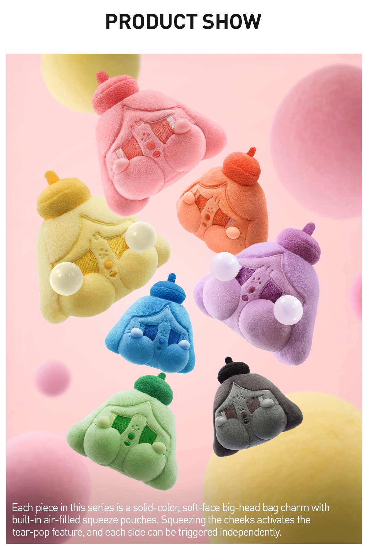 CRYBABY — Tears Launch Project Plush Pendant Blind Box | POP MART — official detail