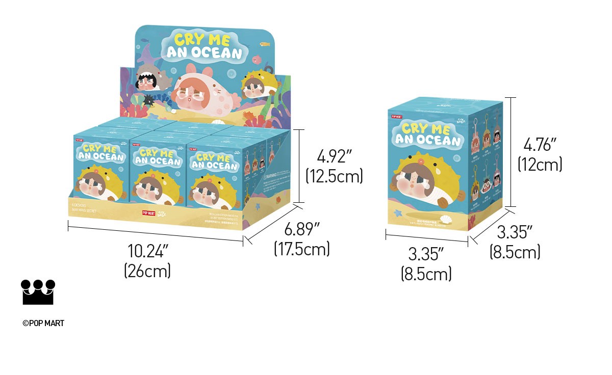 CRYBABY — Cry Me an Ocean Vinyl Plush Pendant Blind Box | POP MART — official detail