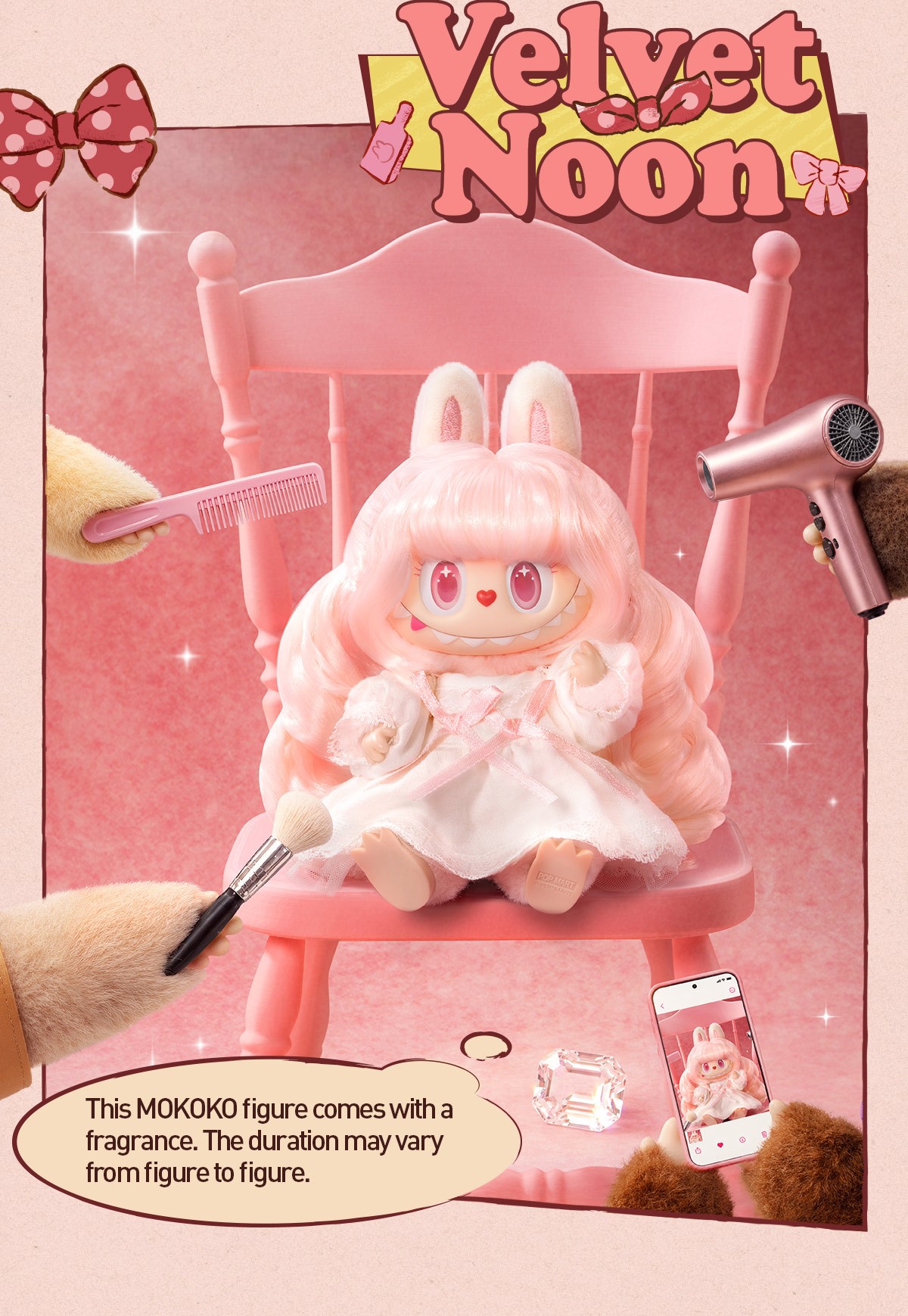 THE MONSTERS — Hair Salon Vinyl Plush Pendant Blind Box | POP MART — official detail