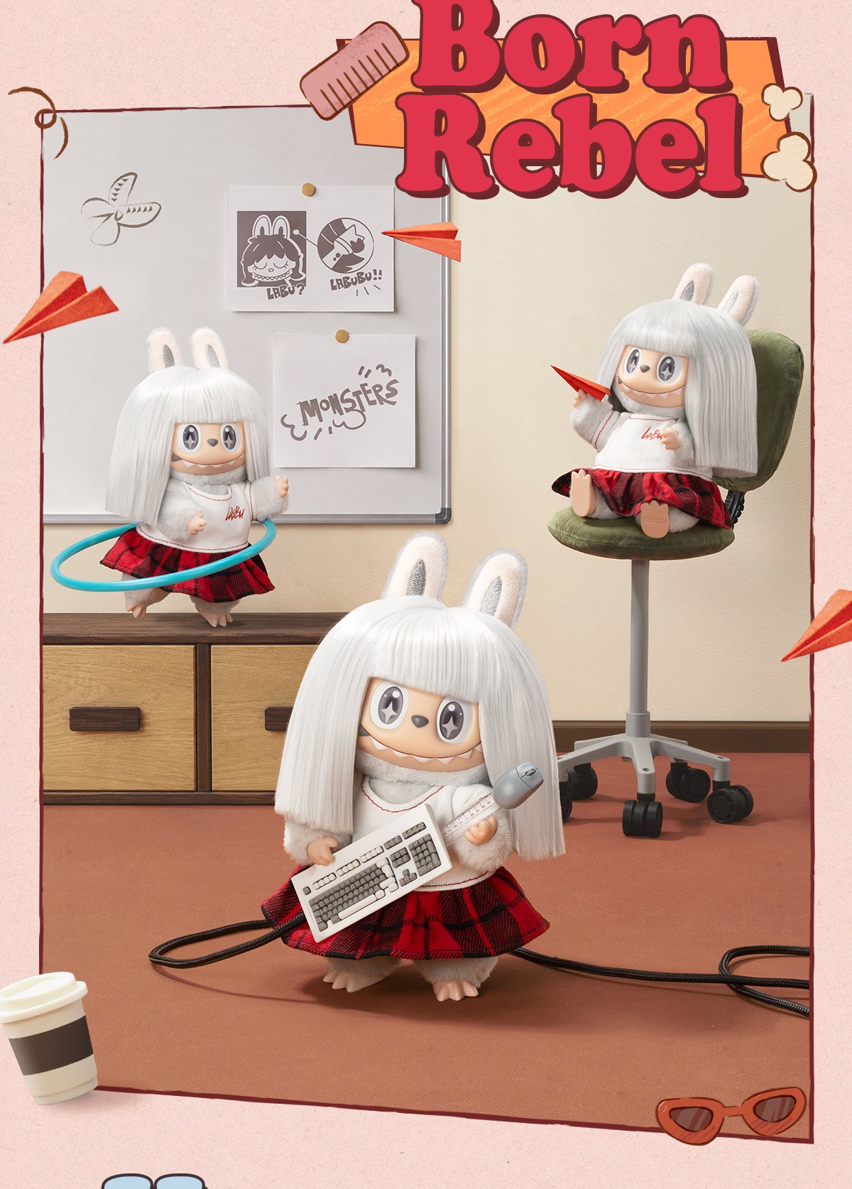 THE MONSTERS — Hair Salon Vinyl Plush Pendant Blind Box | POP MART — official detail