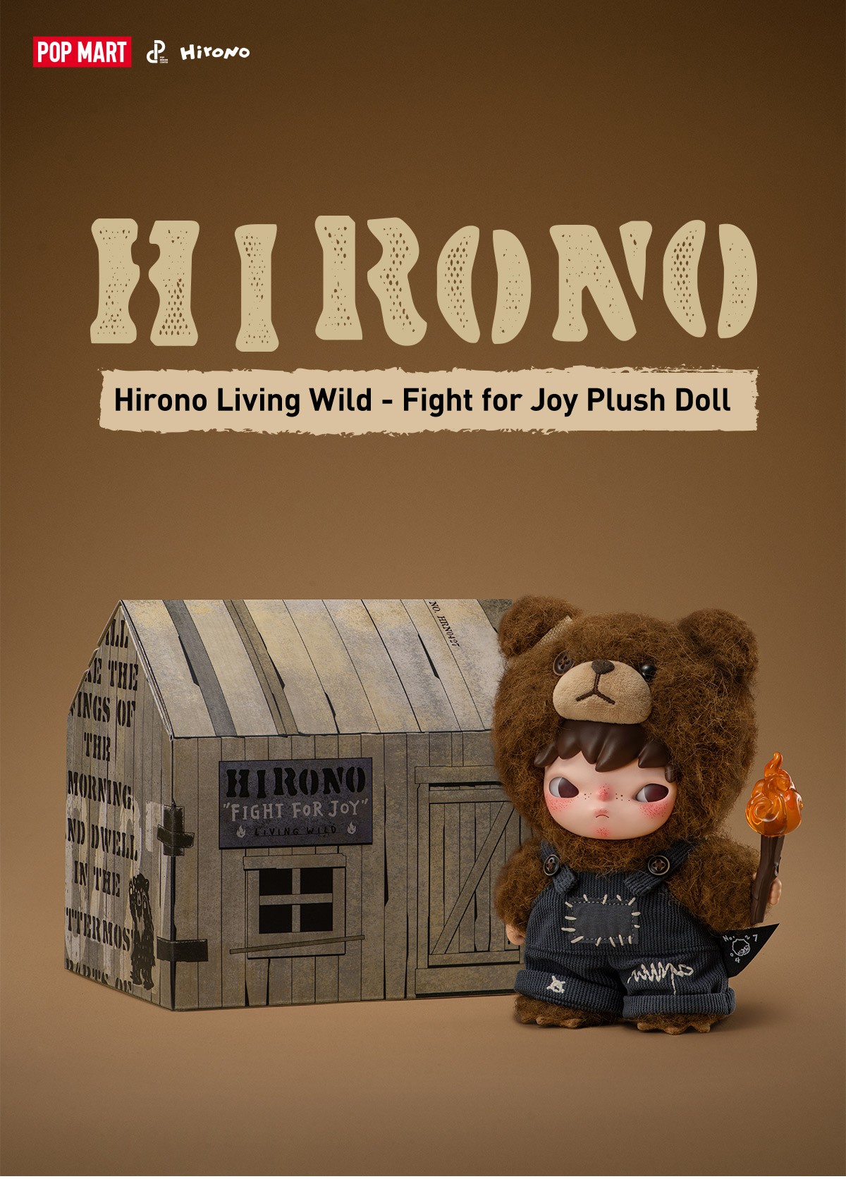 HIRONO — Living Wild Fight for Joy Plush Doll | POP MART — official detail