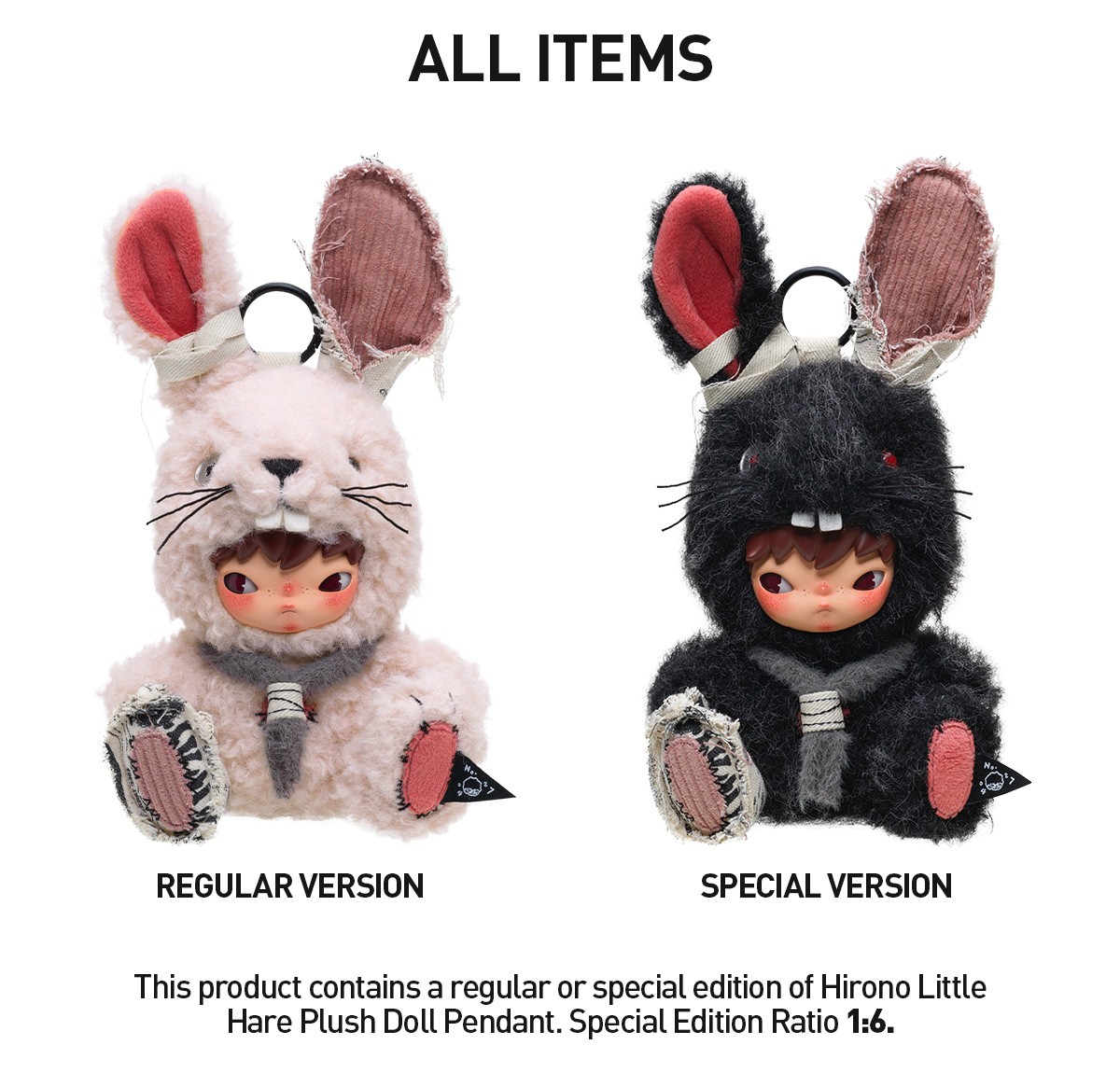 HIRONO — Little Hare Plush Doll Pendant Blind Box | POP MART — official detail