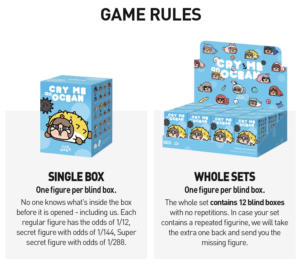 CRYBABY — Cry Me an Ocean Series Blind Box | POP MART — official detail