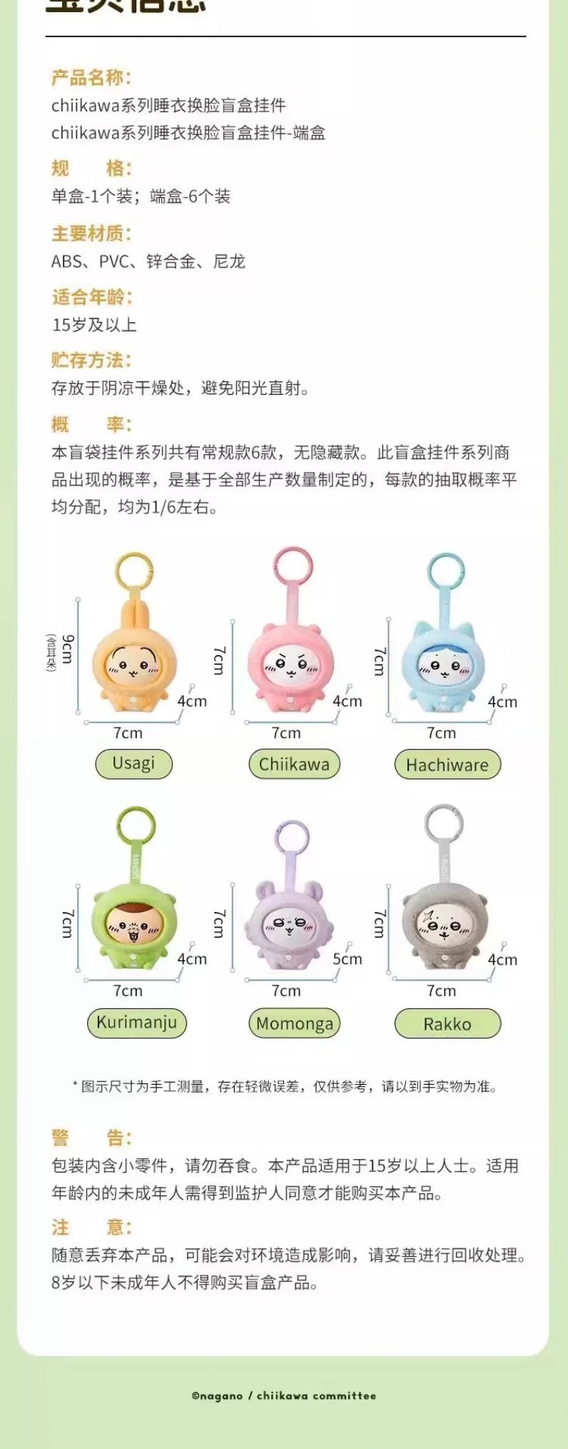 Chiikawa — Face Changing Blind Box | MINISO — official detail