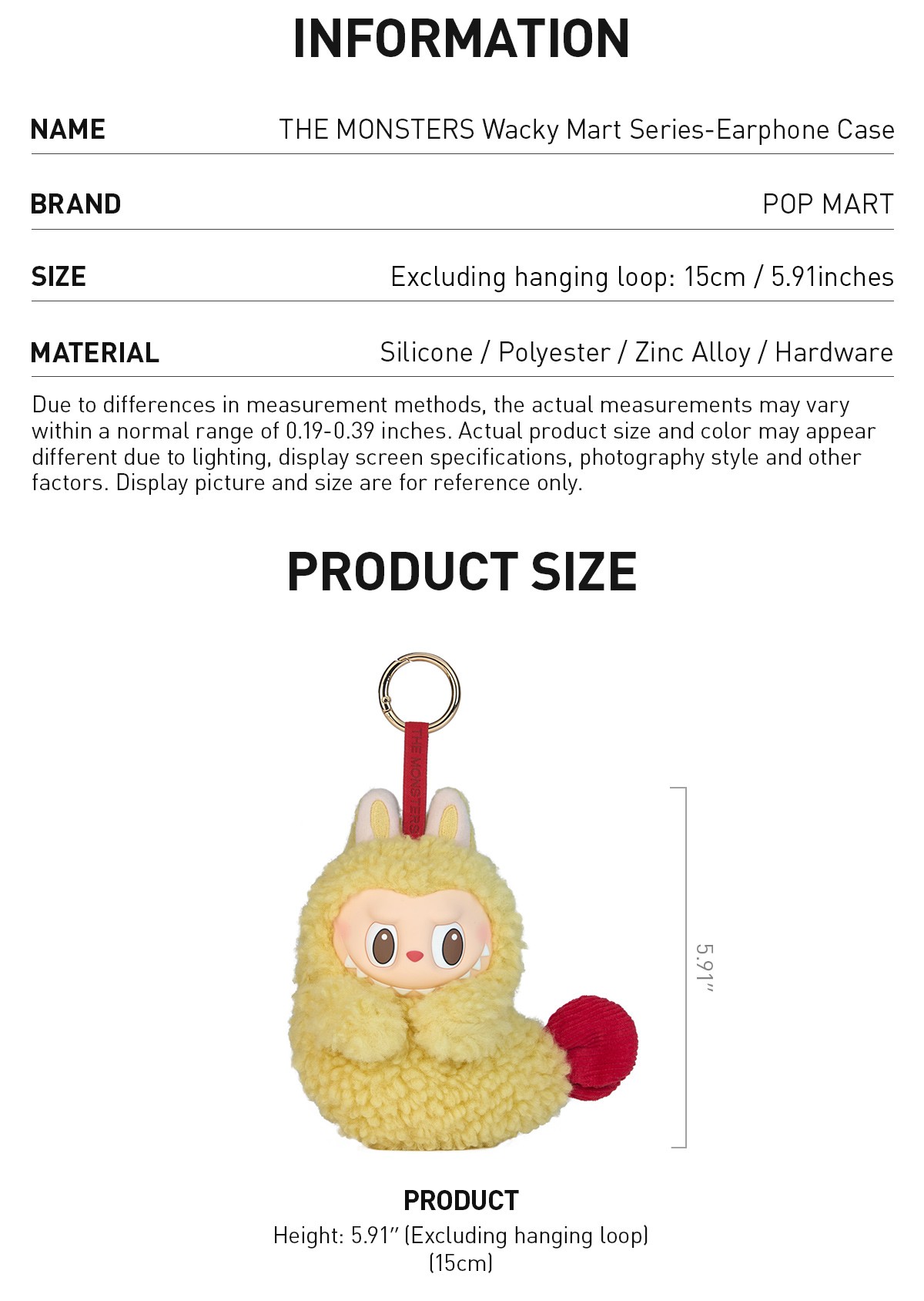 THE MONSTERS — Wacky Mart Earphone Case | POP MART — official detail