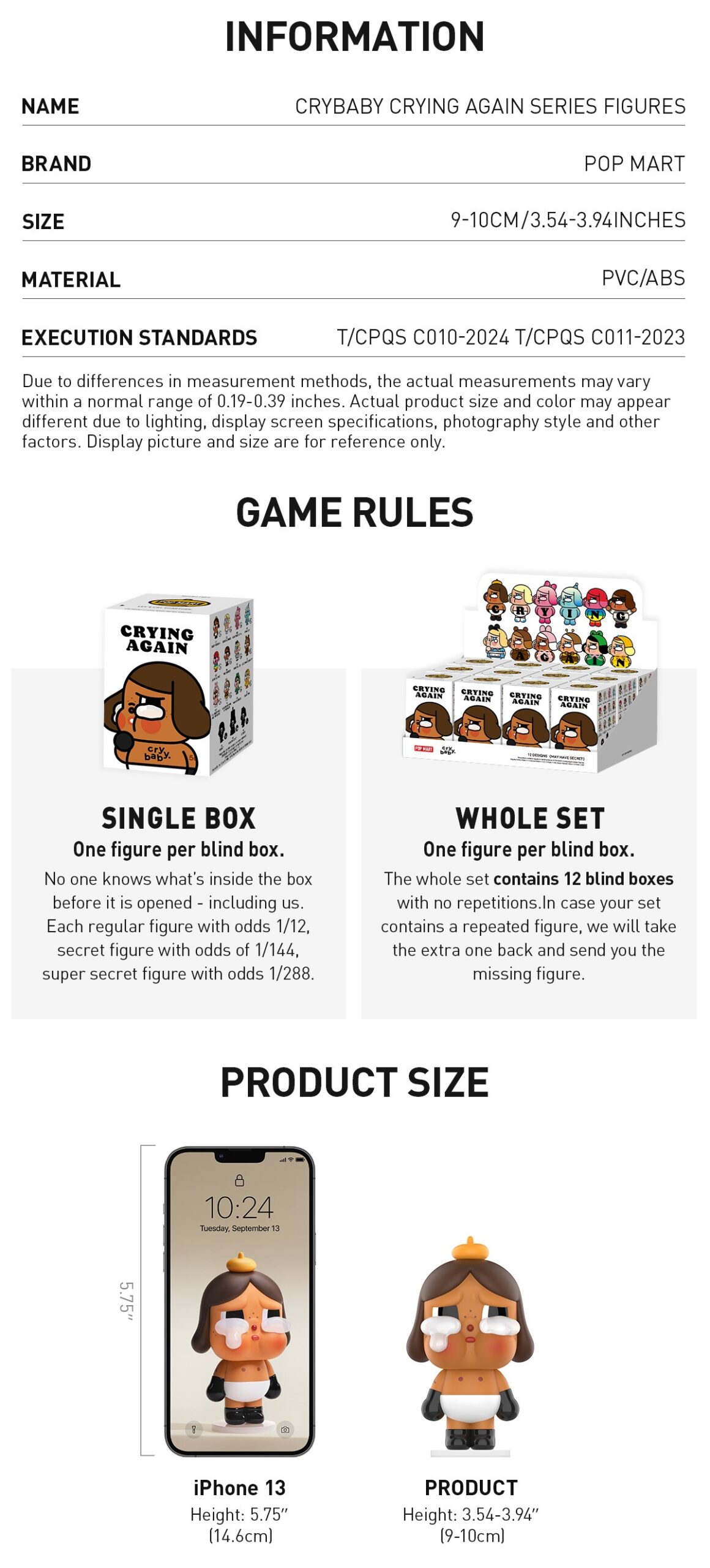 CRYBABY — Crying Again Series Blind Box | POP MART — official detail