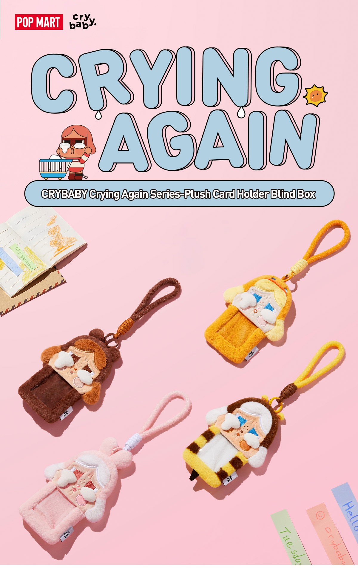 CRYBABY — Crying Again Card Holder Blind Box | POP MART — official detail