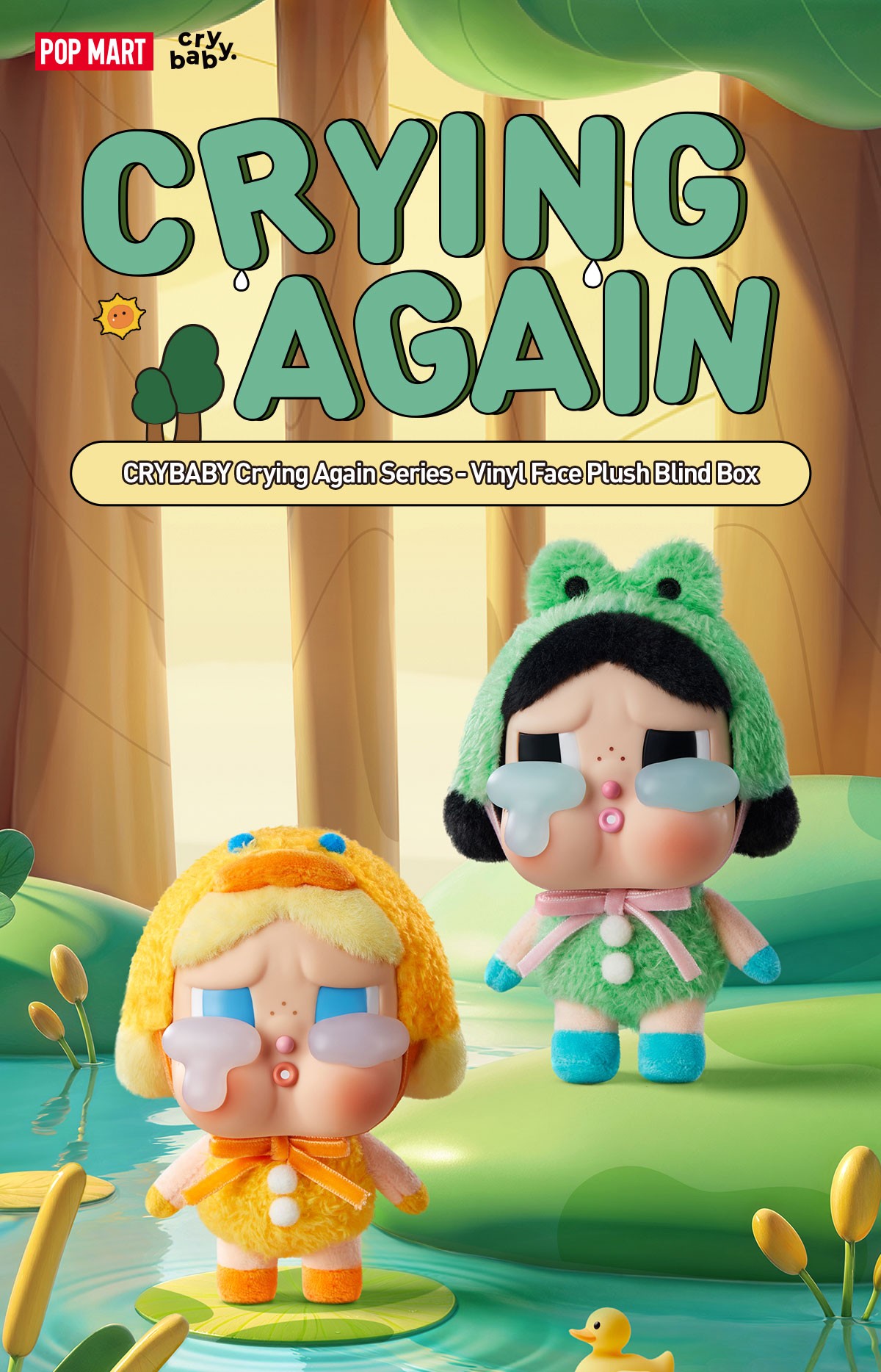 CRYBABY — Crying Again Vinyl Face Blind Box | POP MART — official detail