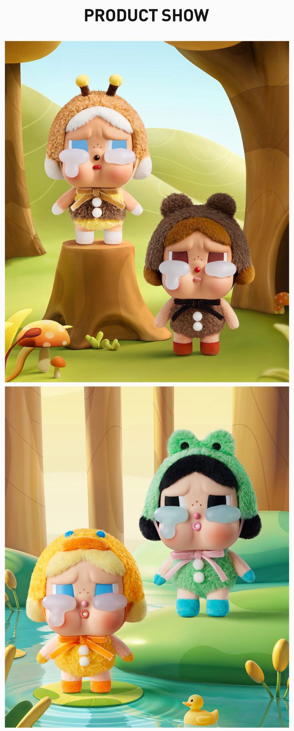 CRYBABY — Crying Again Vinyl Face Blind Box | POP MART — official detail