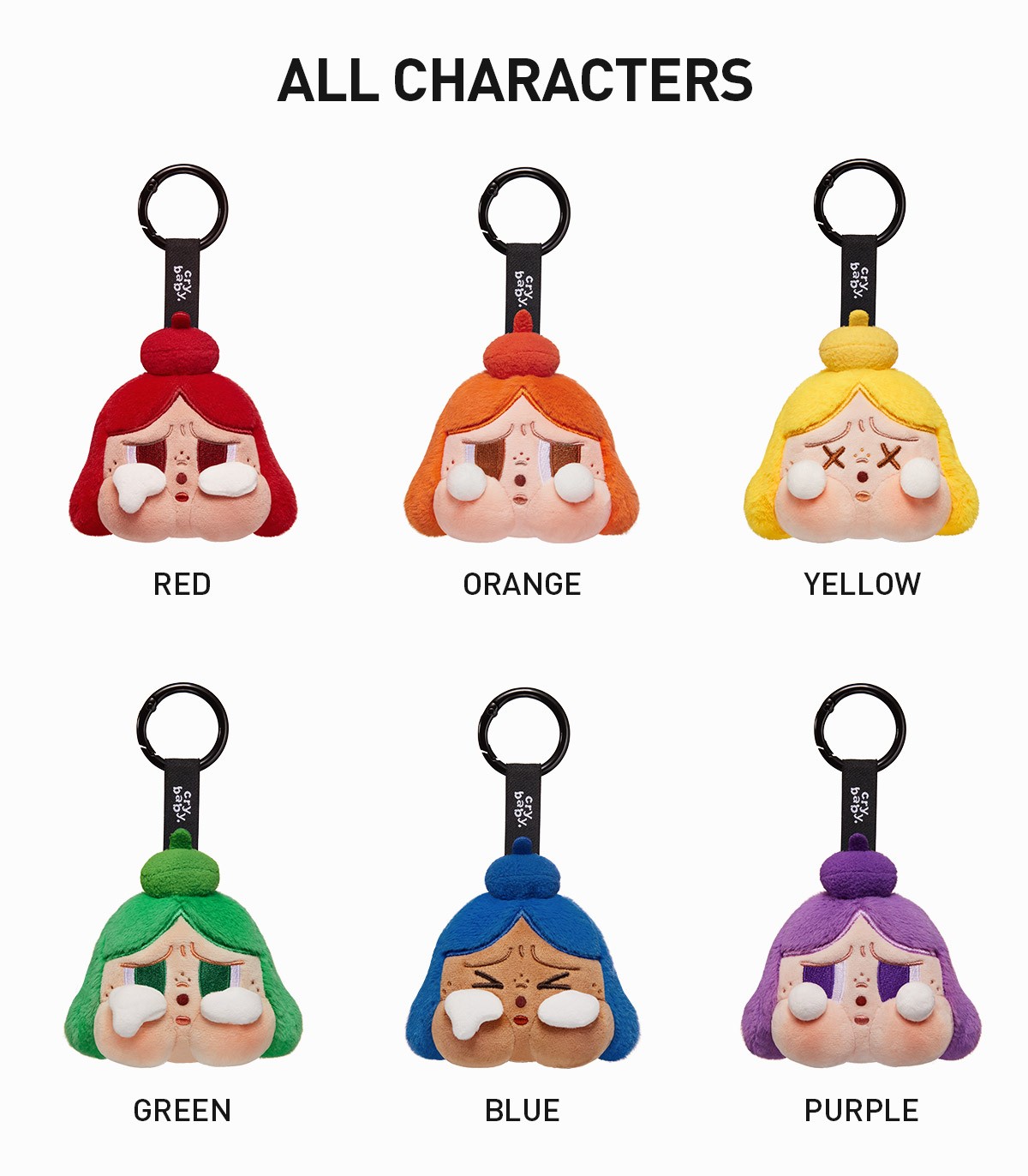 CRYBABY — Cheer Up, Baby! Plush Pendant Blind Box | POP MART — official detail