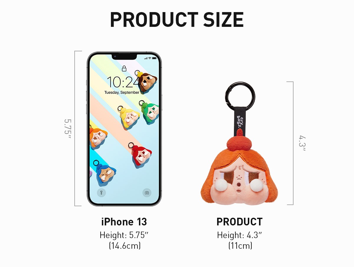 CRYBABY — Cheer Up, Baby! Plush Pendant Blind Box | POP MART — official detail