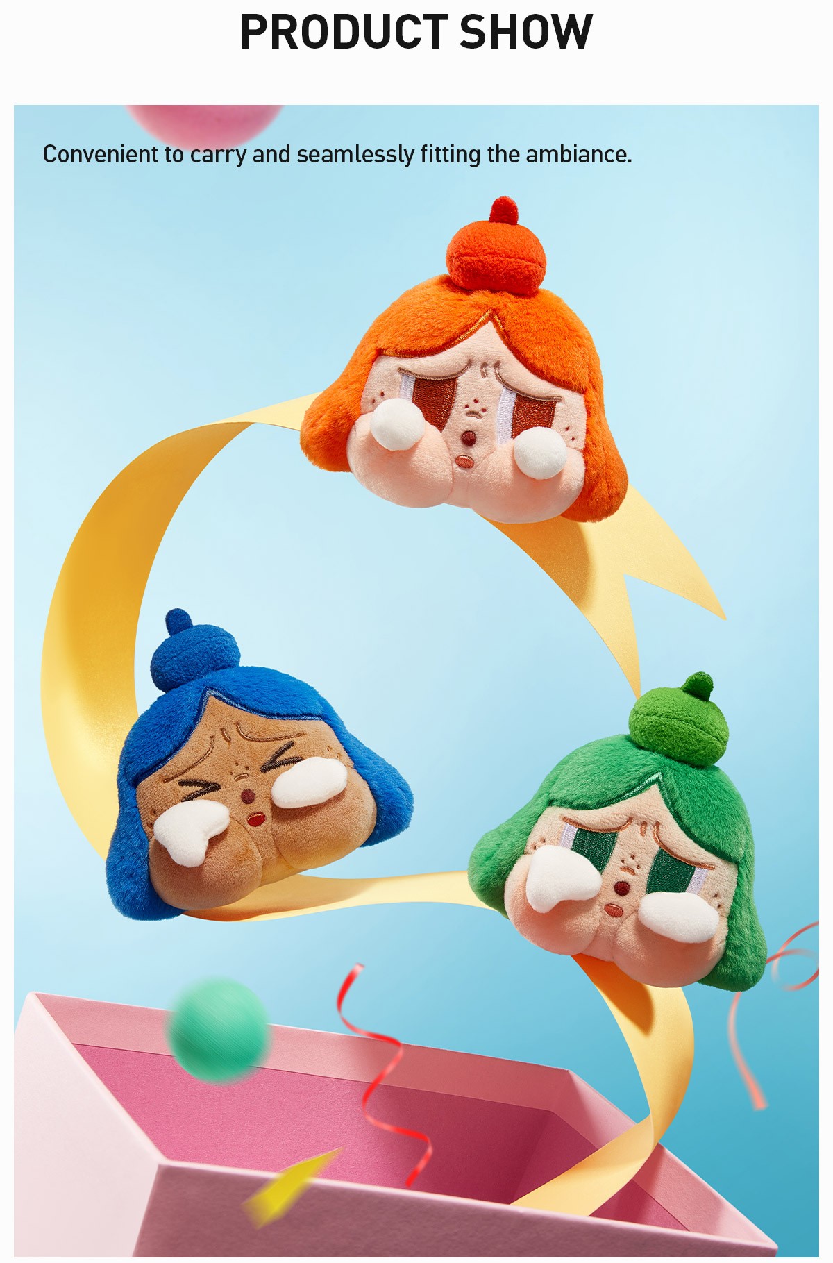 CRYBABY — Cheer Up, Baby! Plush Pendant Blind Box | POP MART — official detail
