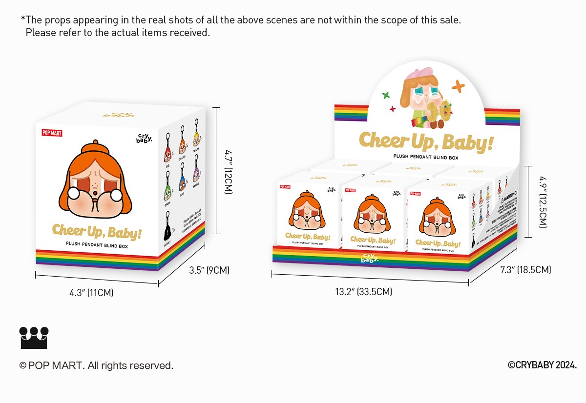 CRYBABY — Cheer Up, Baby! Plush Pendant Blind Box | POP MART — official detail