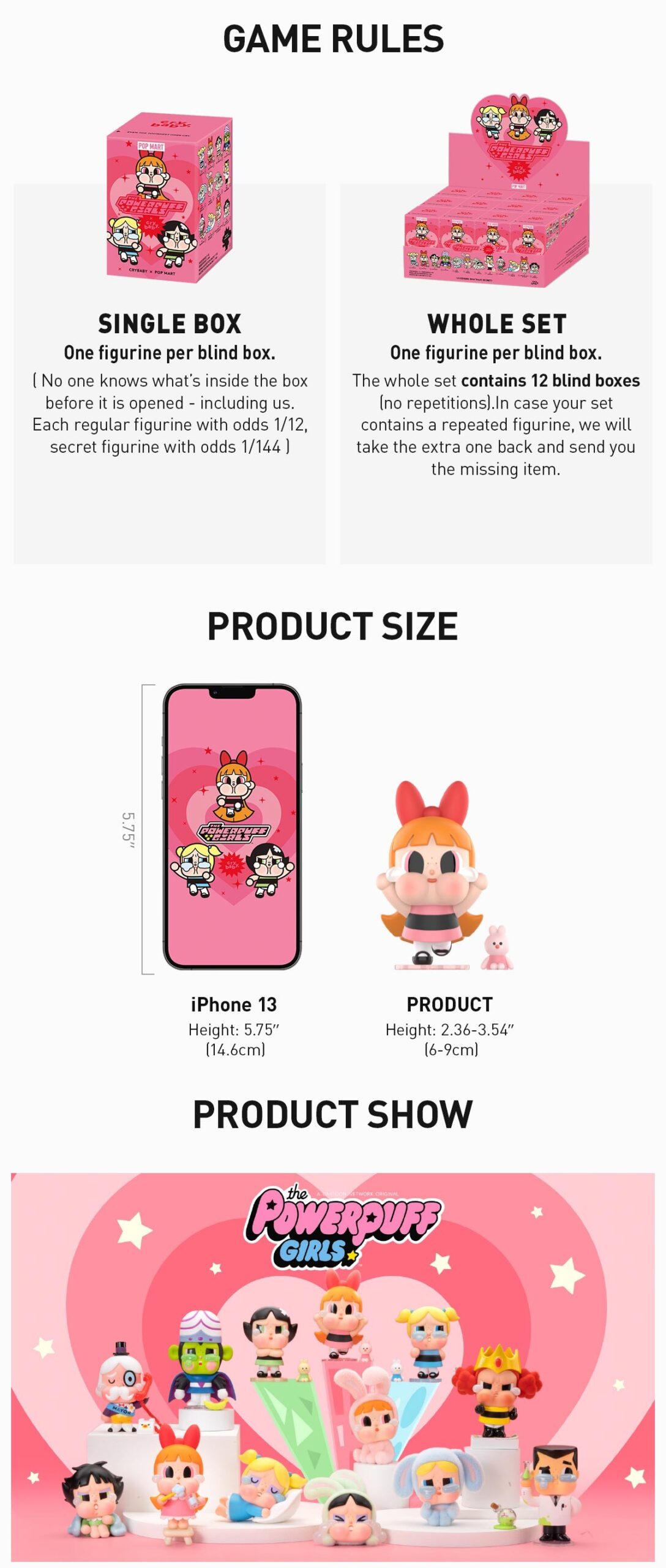 CRYBABY × Powerpuff Girls Series Blind Box | POP MART — official detail
