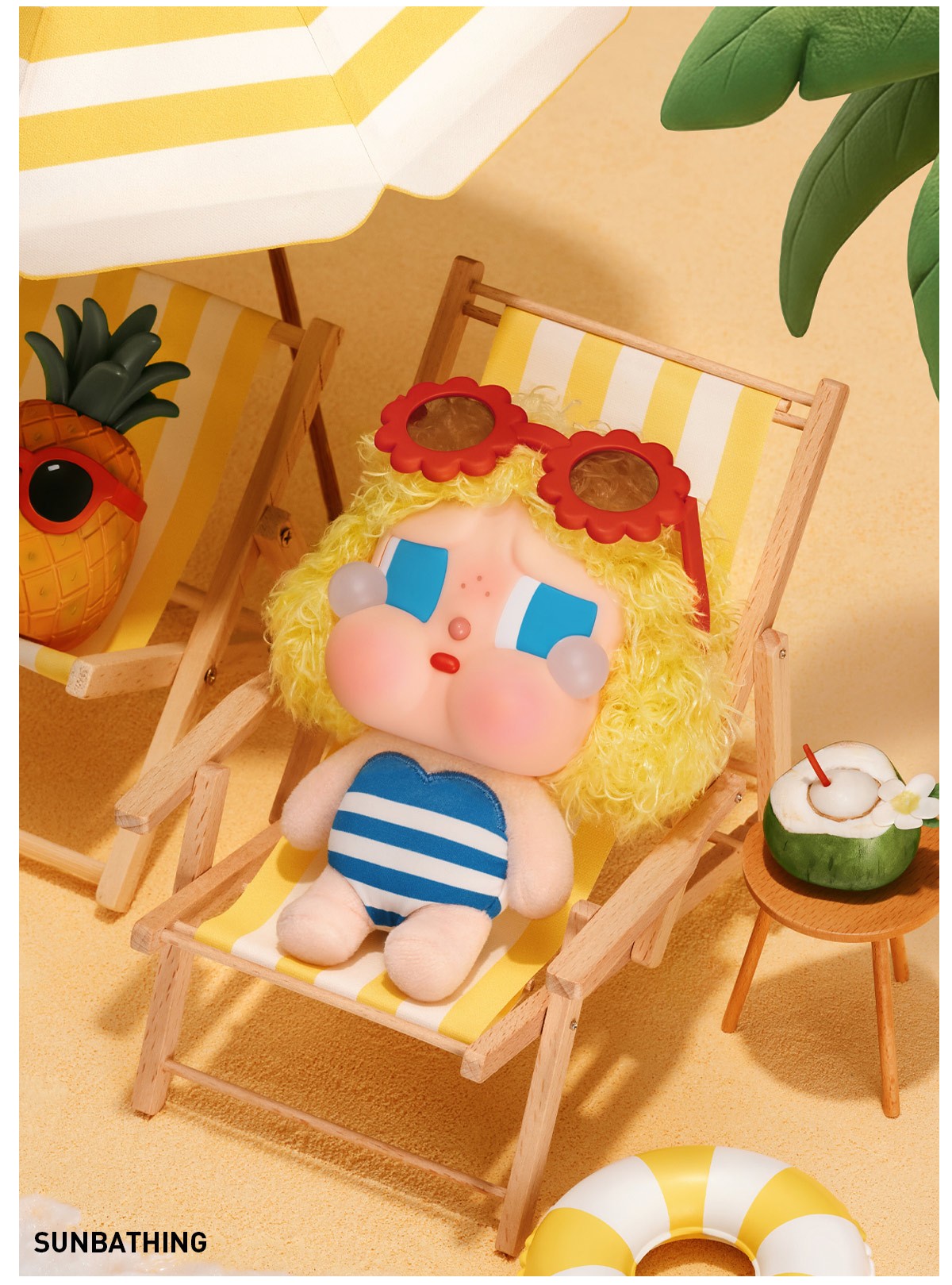 CRYBABY — Vacation Mode On Vinyl Plush Blind Box | POP MART — official detail