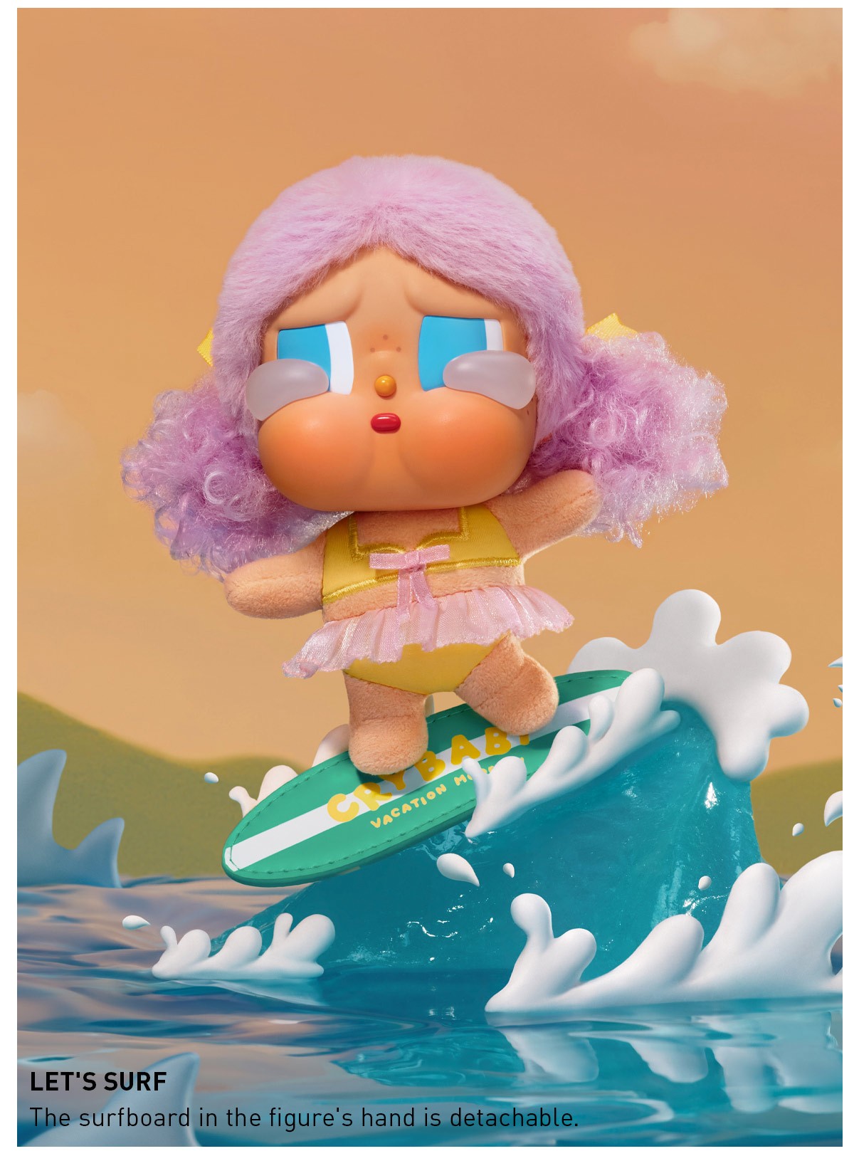 CRYBABY — Vacation Mode On Vinyl Plush Blind Box | POP MART — official detail