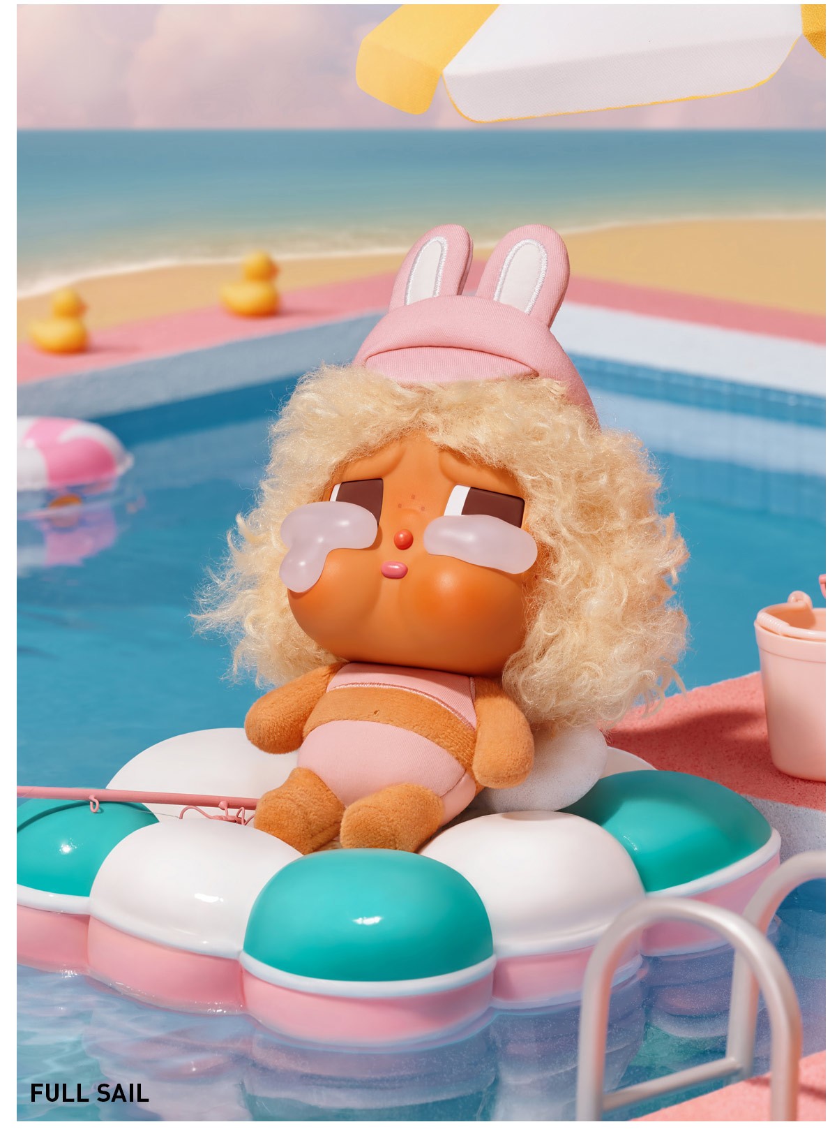 CRYBABY — Vacation Mode On Vinyl Plush Blind Box | POP MART — official detail