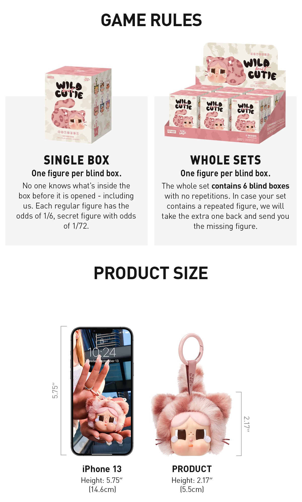 CRYBABY — Wild but Cutie Vinyl Plush Blind Box | POP MART — official detail