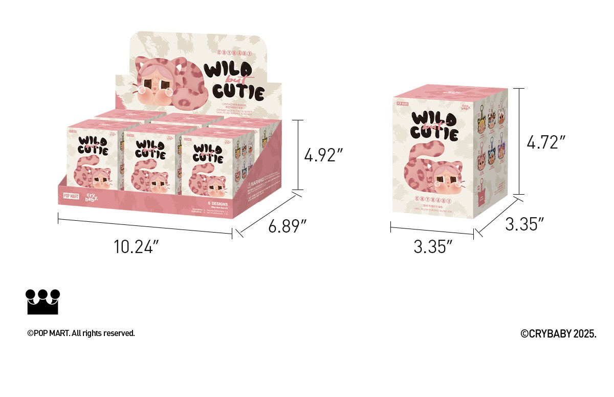 CRYBABY — Wild but Cutie Vinyl Plush Blind Box | POP MART — official detail