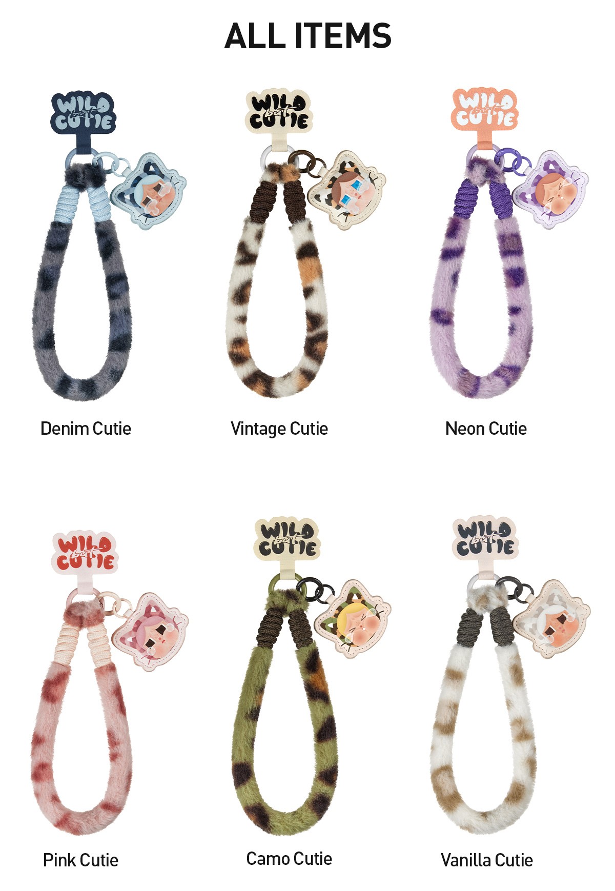 CRYBABY — Wild but Cutie Phone Charm Blind Box | POP MART — official detail