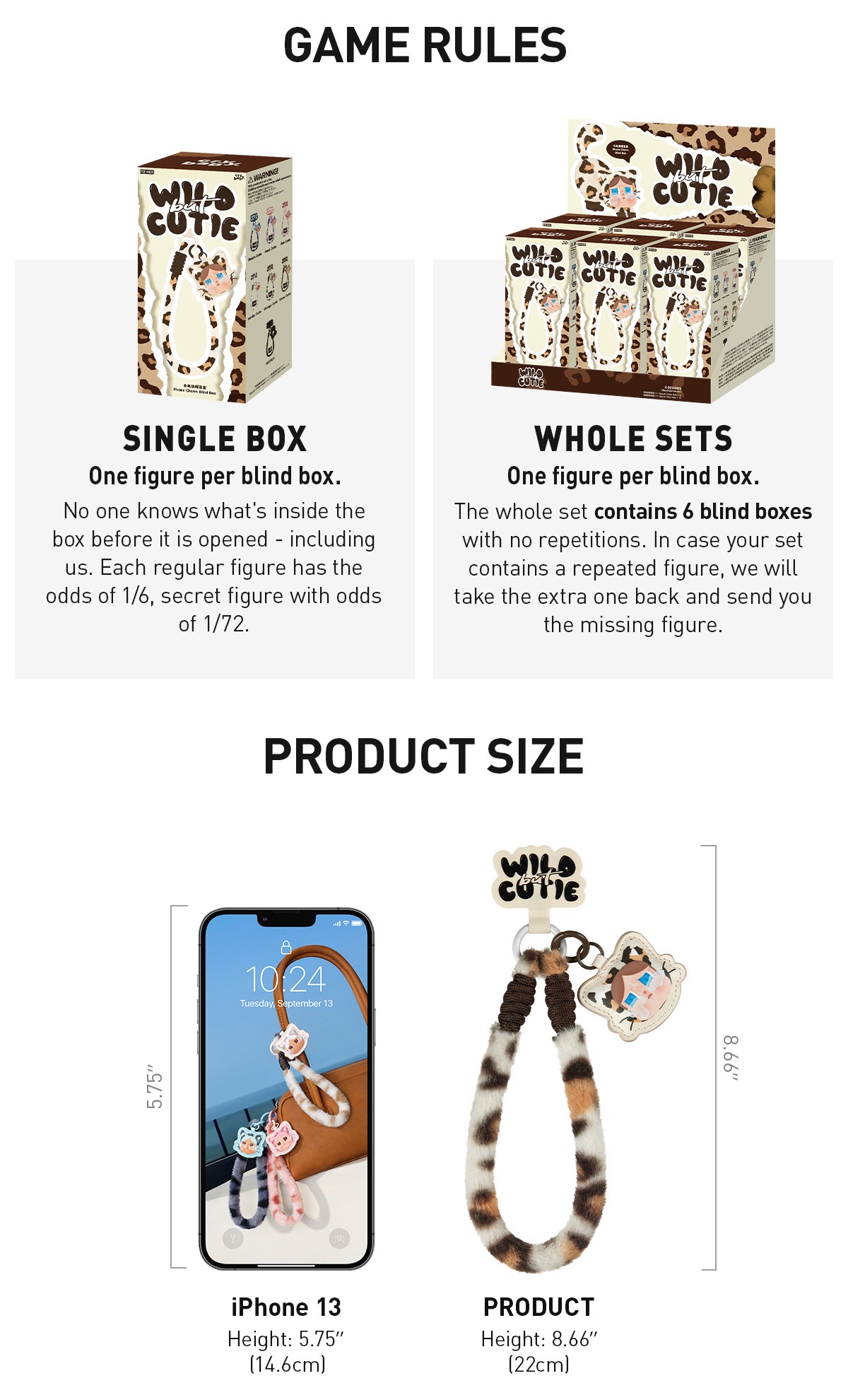 CRYBABY — Wild but Cutie Phone Charm Blind Box | POP MART — official detail
