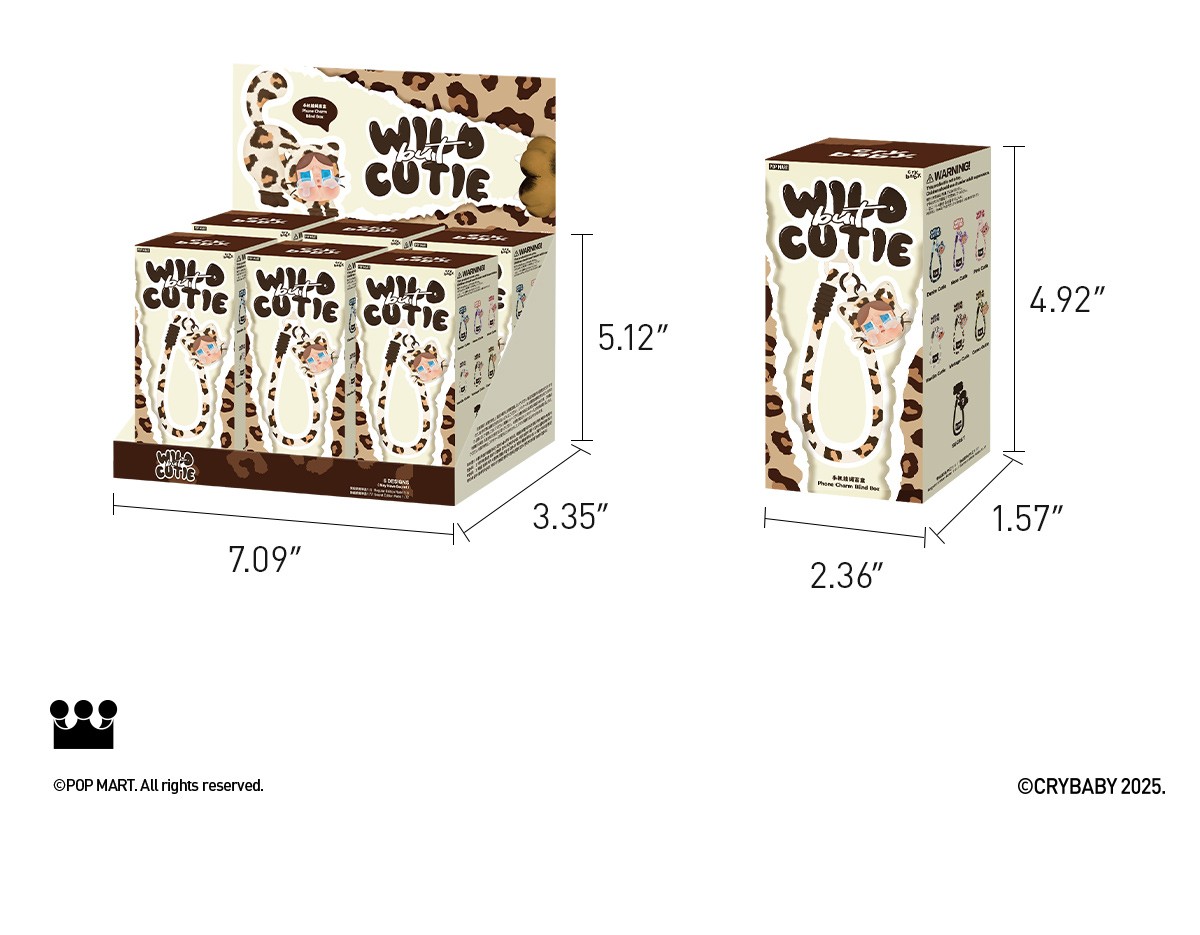 CRYBABY — Wild but Cutie Phone Charm Blind Box | POP MART — official detail