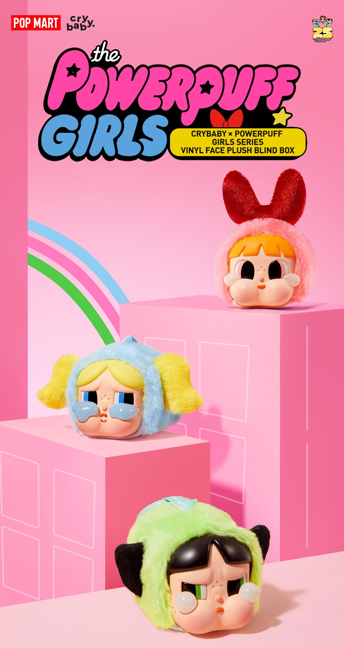 CRYBABY × Powerpuff Girls Vinyl Face Blind Box | POP MART — official detail