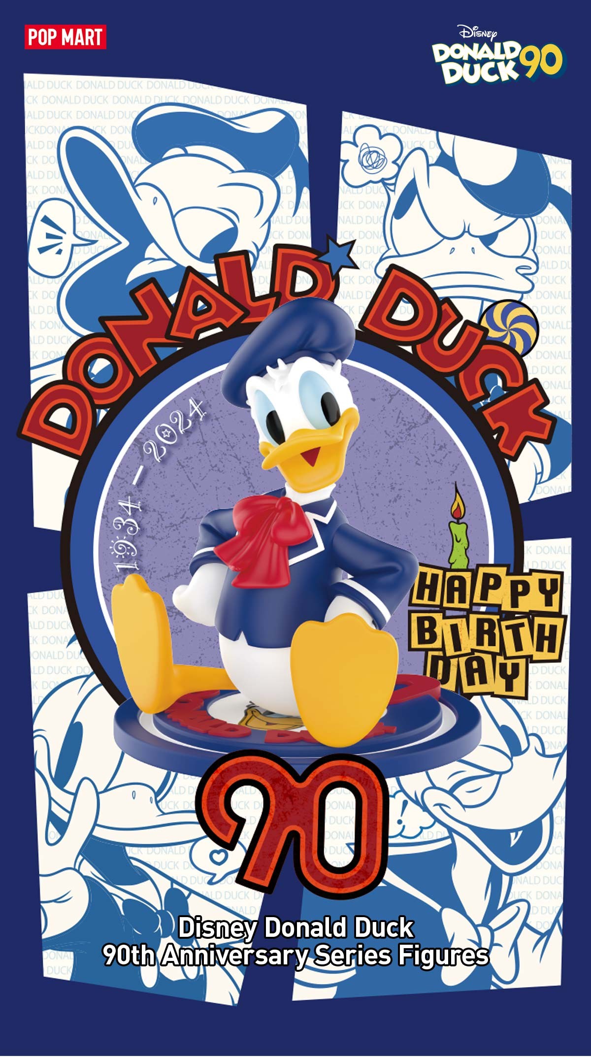 DISNEY — Donald Duck 90th Anniversary Series Blind Box | POP MART — official detail