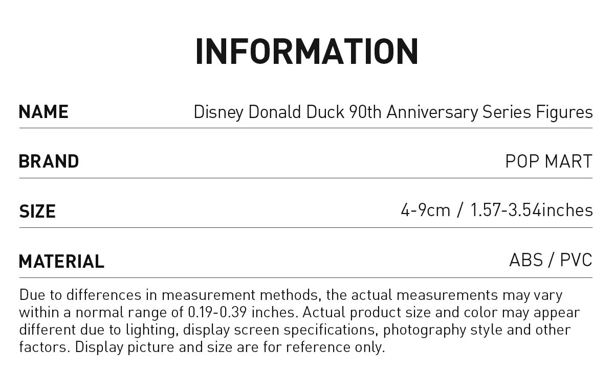 DISNEY — Donald Duck 90th Anniversary Series Blind Box | POP MART — official detail