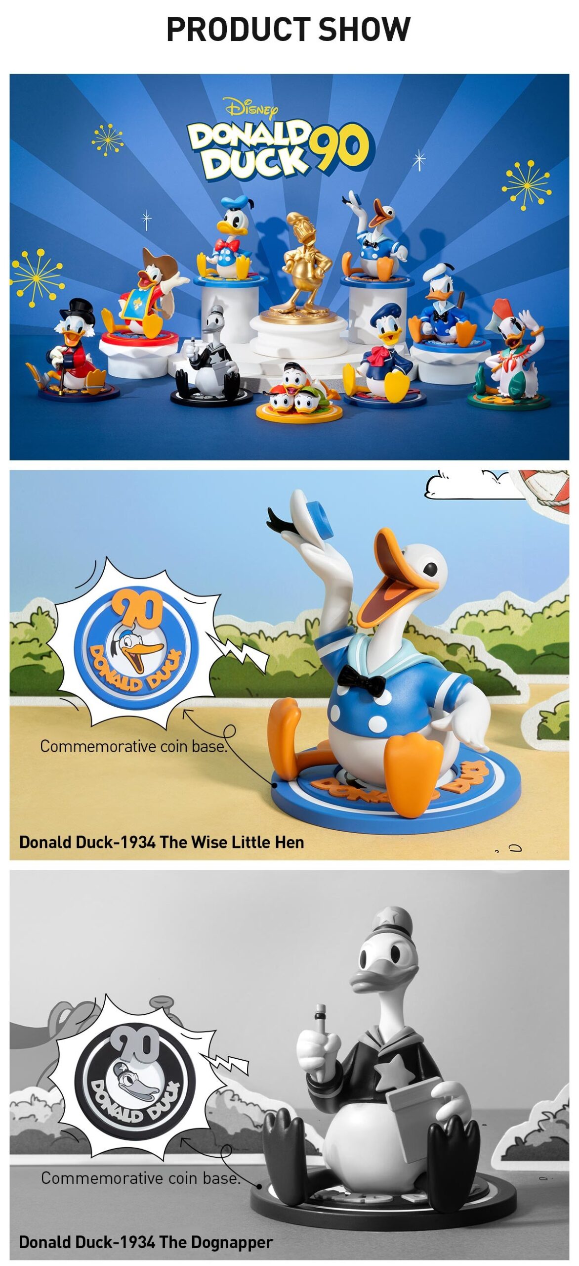 DISNEY — Donald Duck 90th Anniversary Series Blind Box | POP MART — official detail