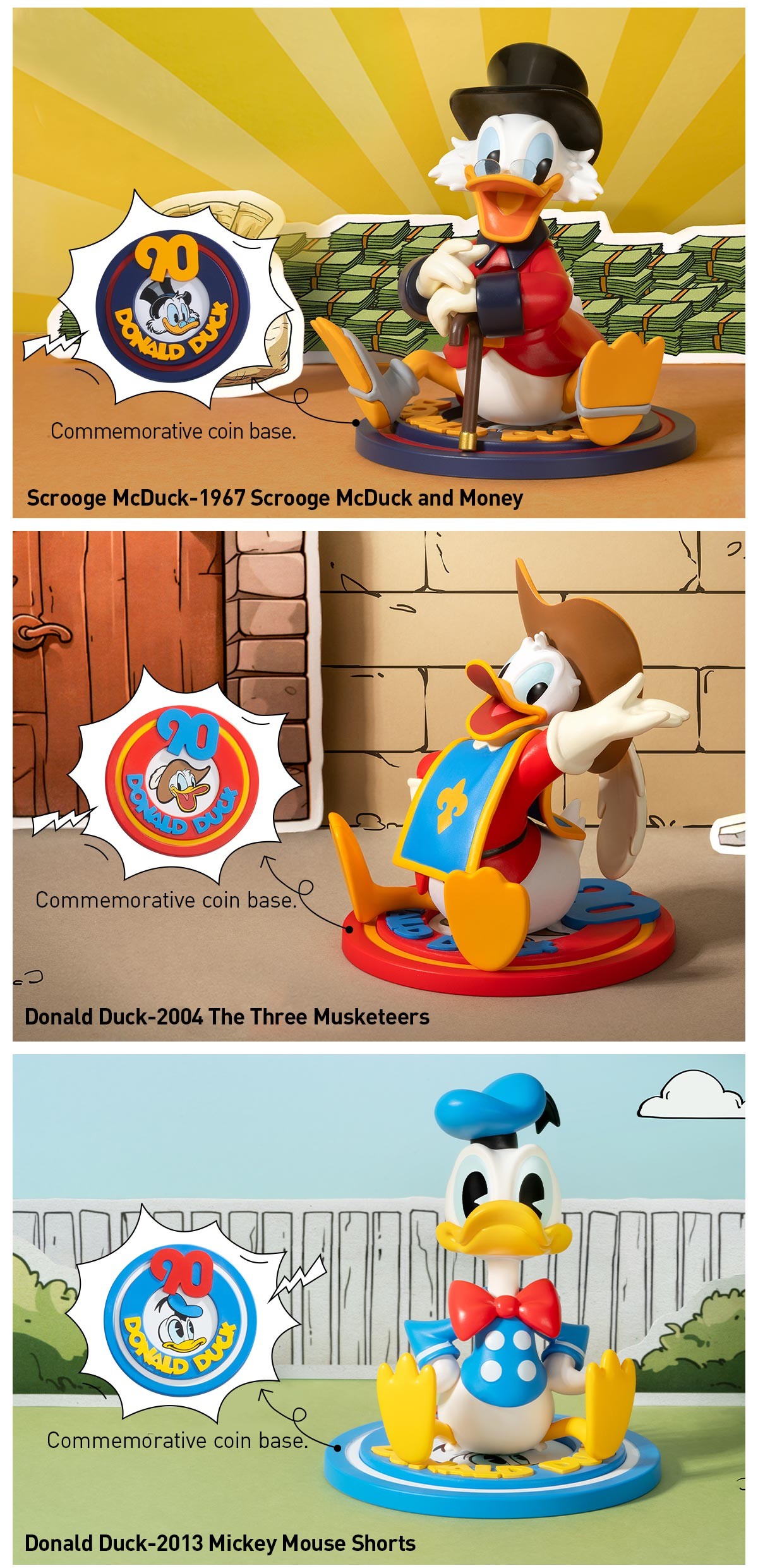 DISNEY — Donald Duck 90th Anniversary Series Blind Box | POP MART — official detail