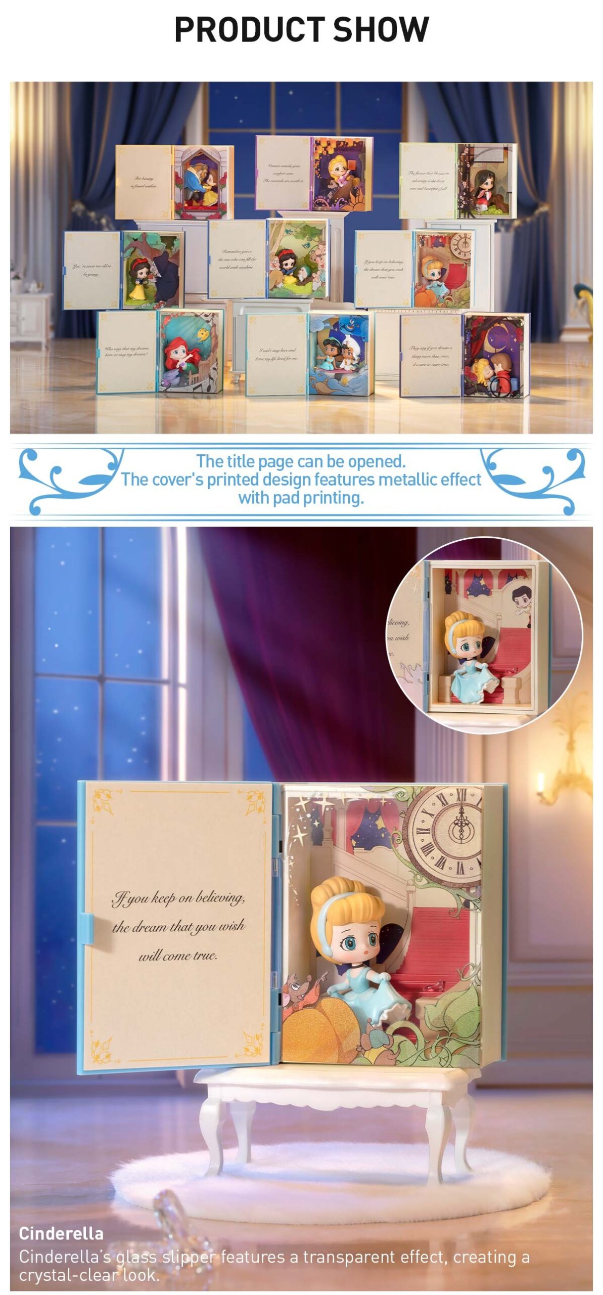 DISNEY — Princess's Fairy Tales Scene Sets Blind Box | POP MART — official detail
